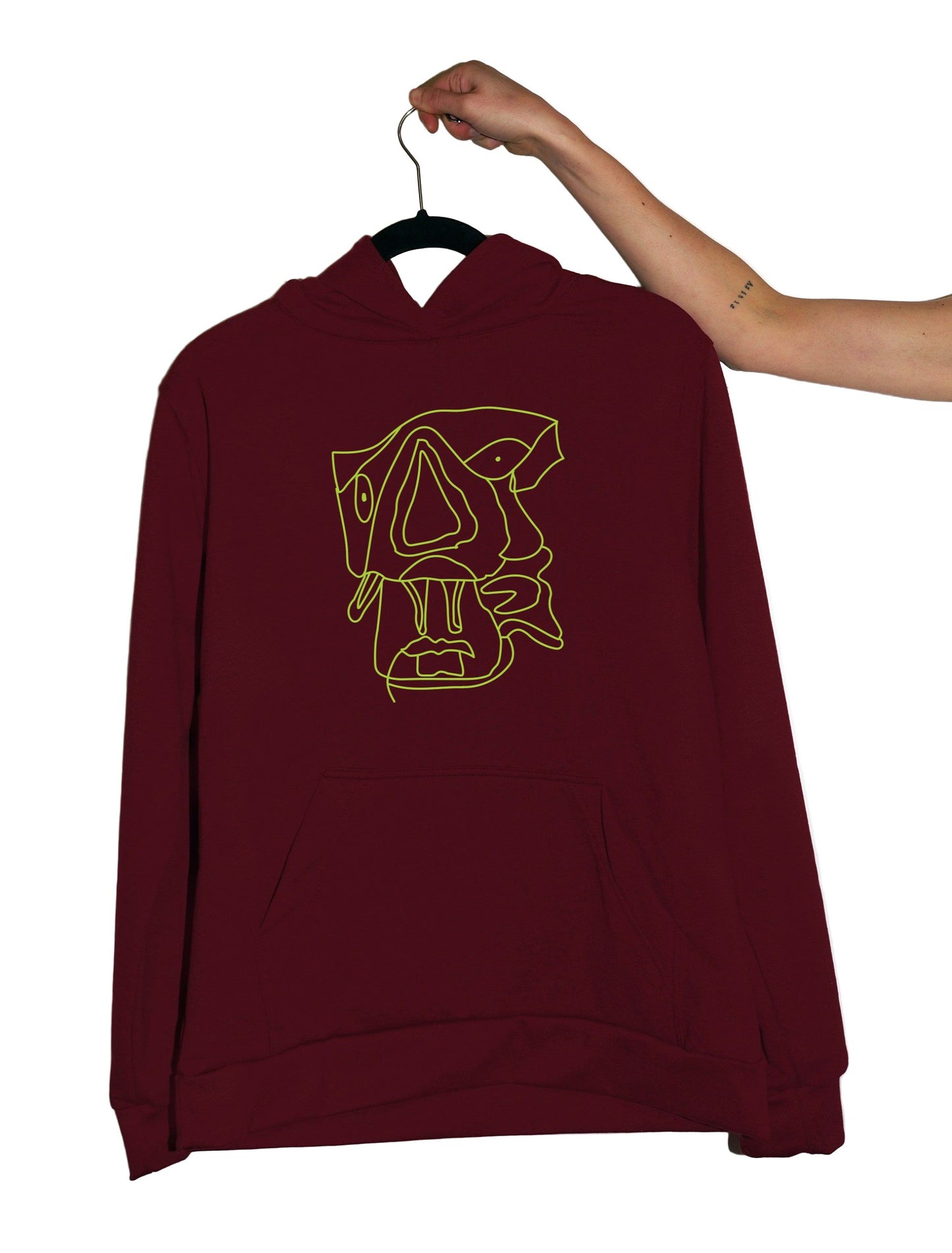 Peter Hoodie Wine Red