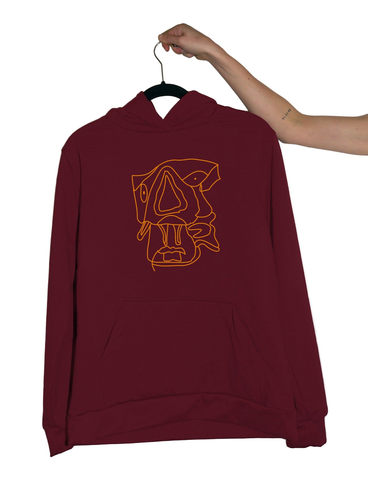 Peter Hoodie Wine Red