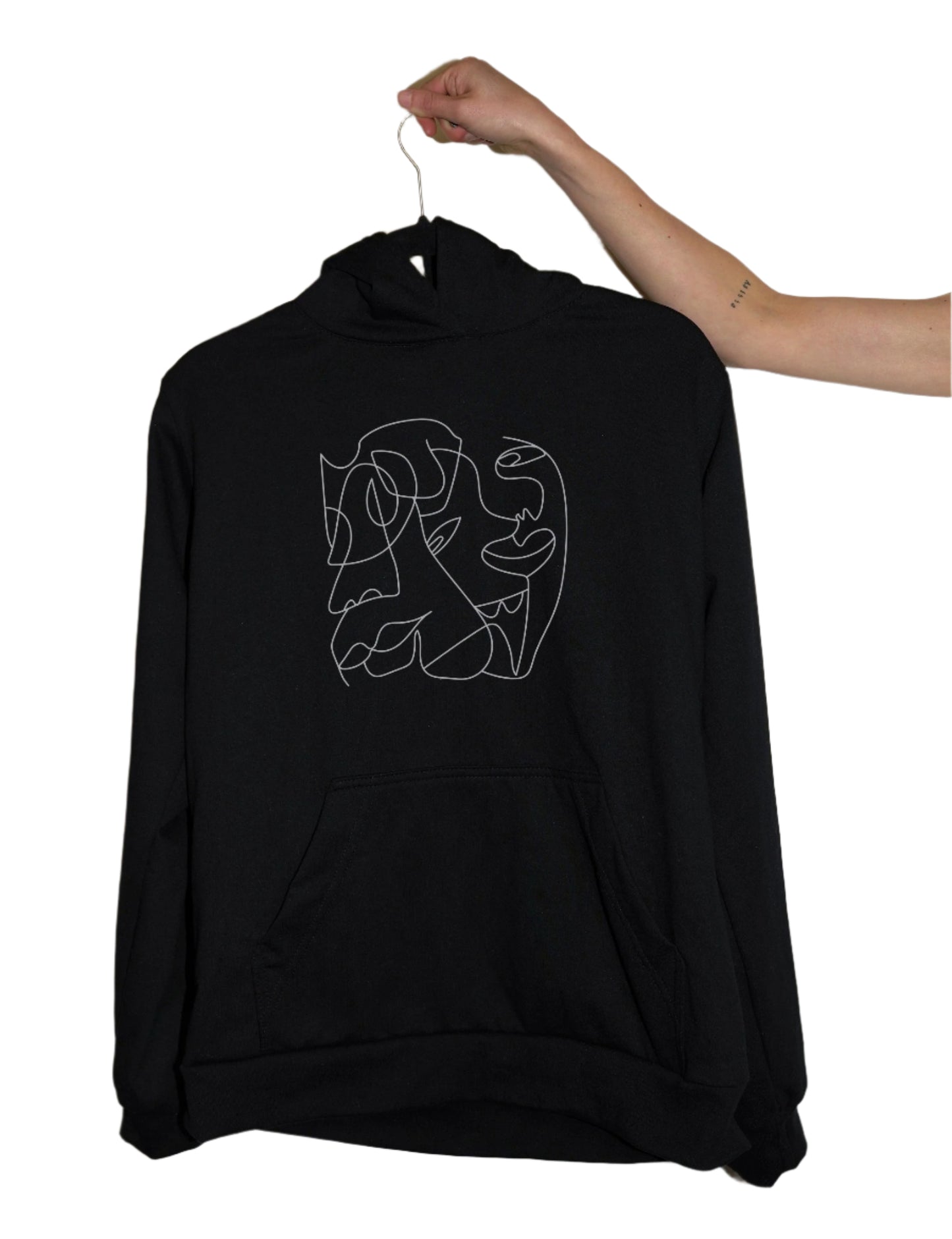 Triplets Hoodie Negro