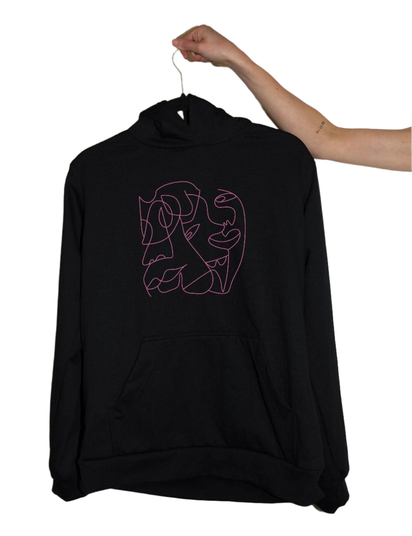 Triplets Hoodie Negro
