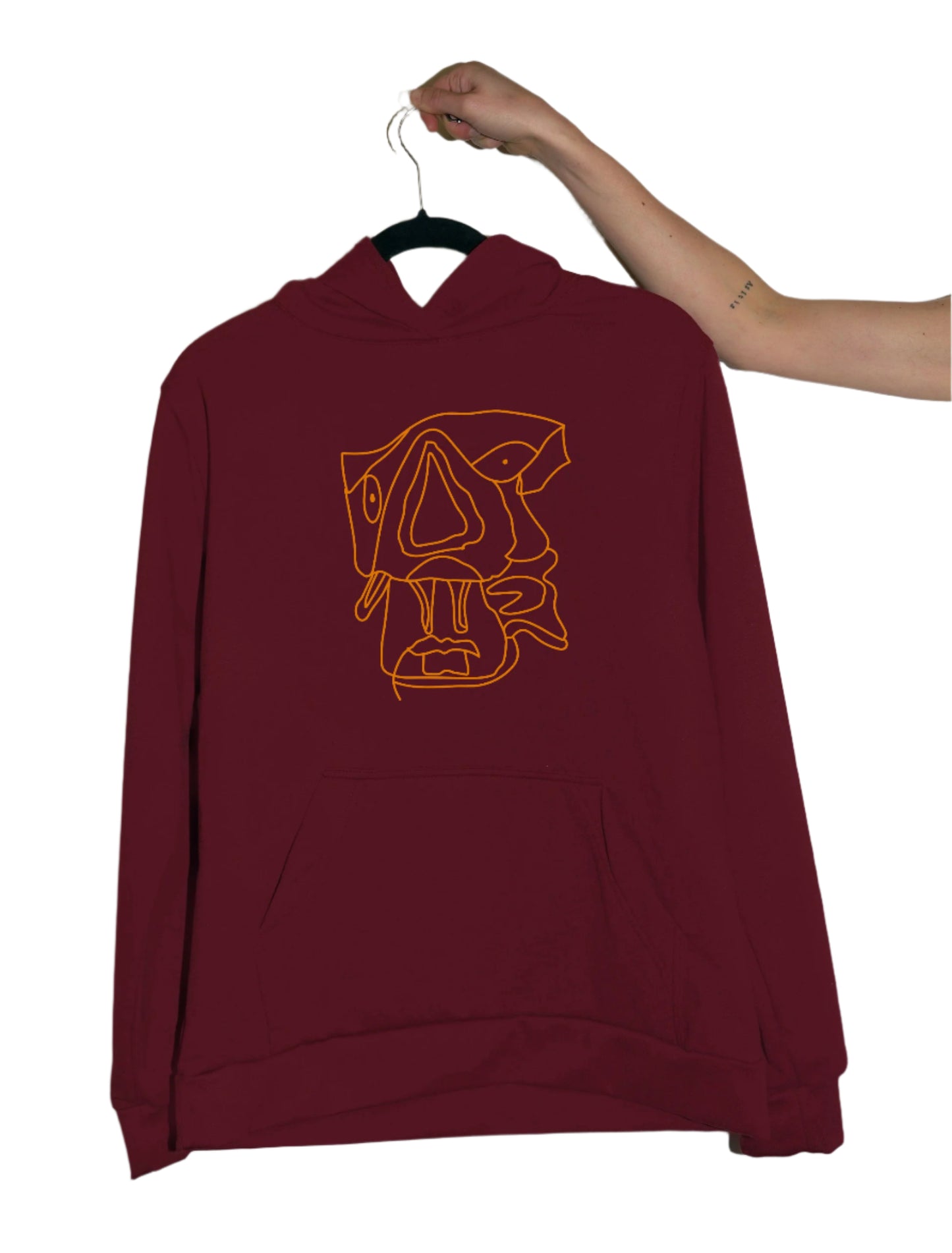 Peter Hoodie Wine Red