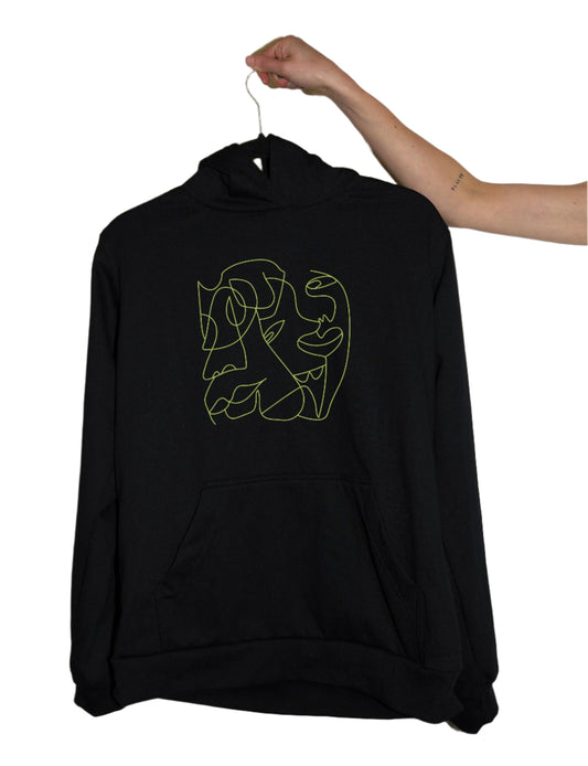 Triplets Hoodie Negro